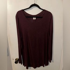 Perfect condition Maroon long sleeve cabi blouse